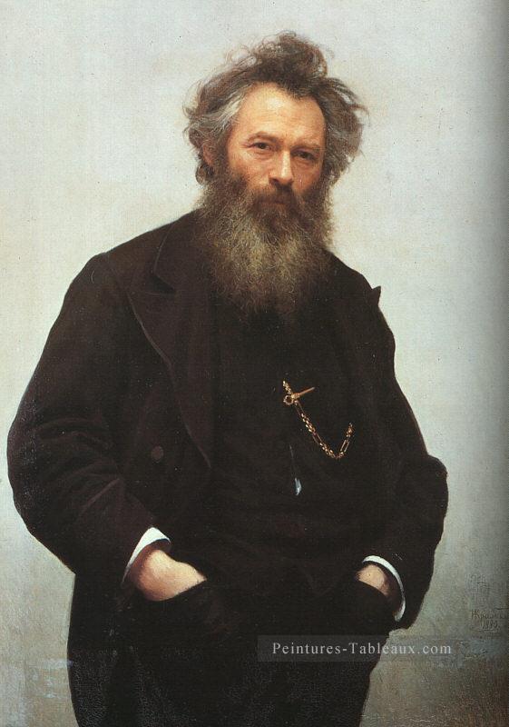 Portrait d’Ivan I Shishkin démocratique Ivan Kramskoi Peintures à l'huile